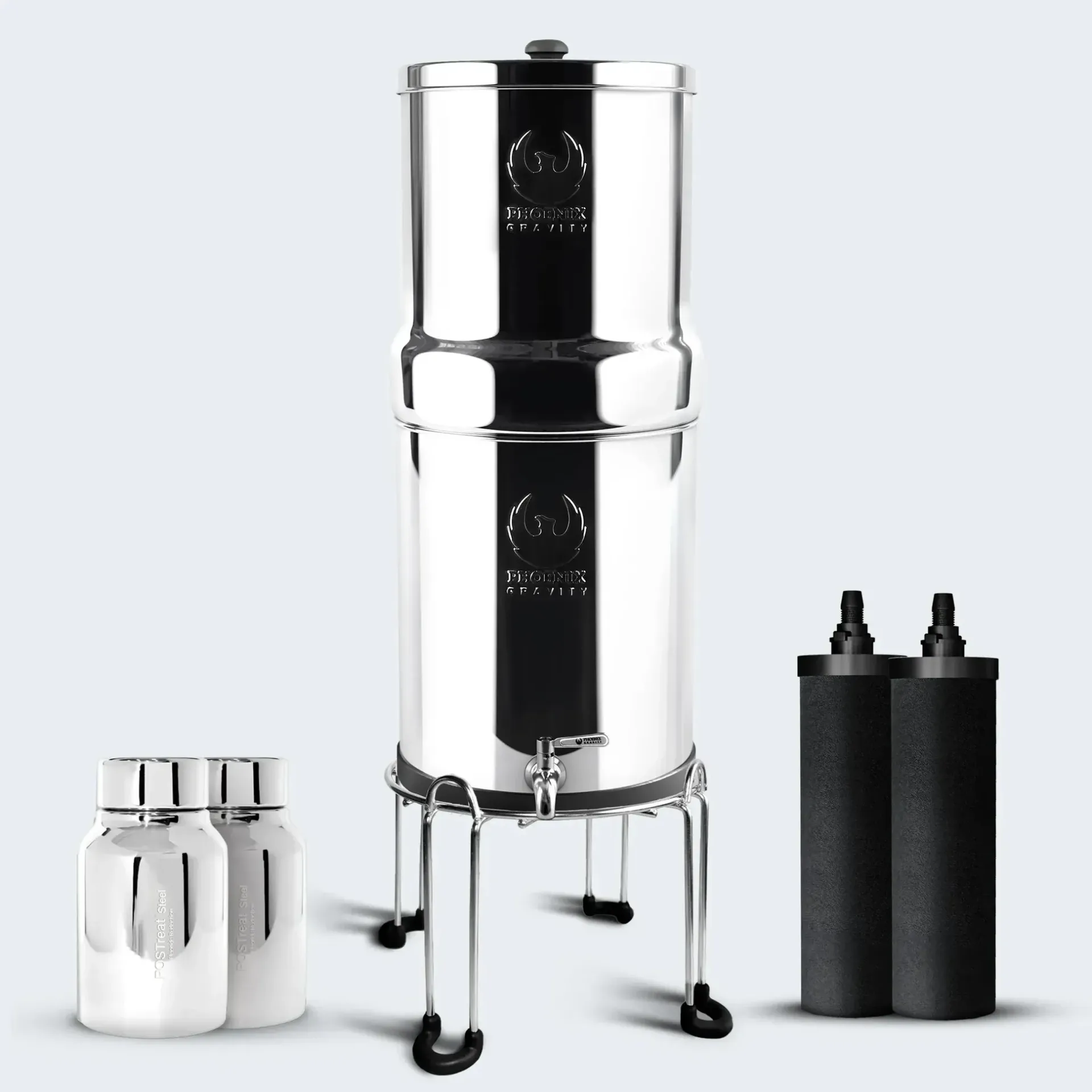 Phoenix Gravity 6Litres with Postreat and stainless Steel stand