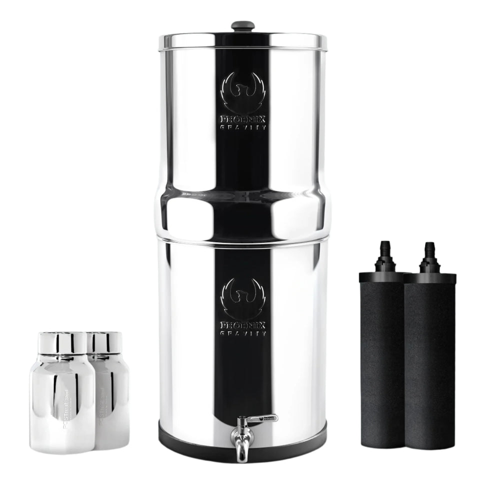 Phoenix Gravity 8Litres with Postreat and stainless Steel stand
